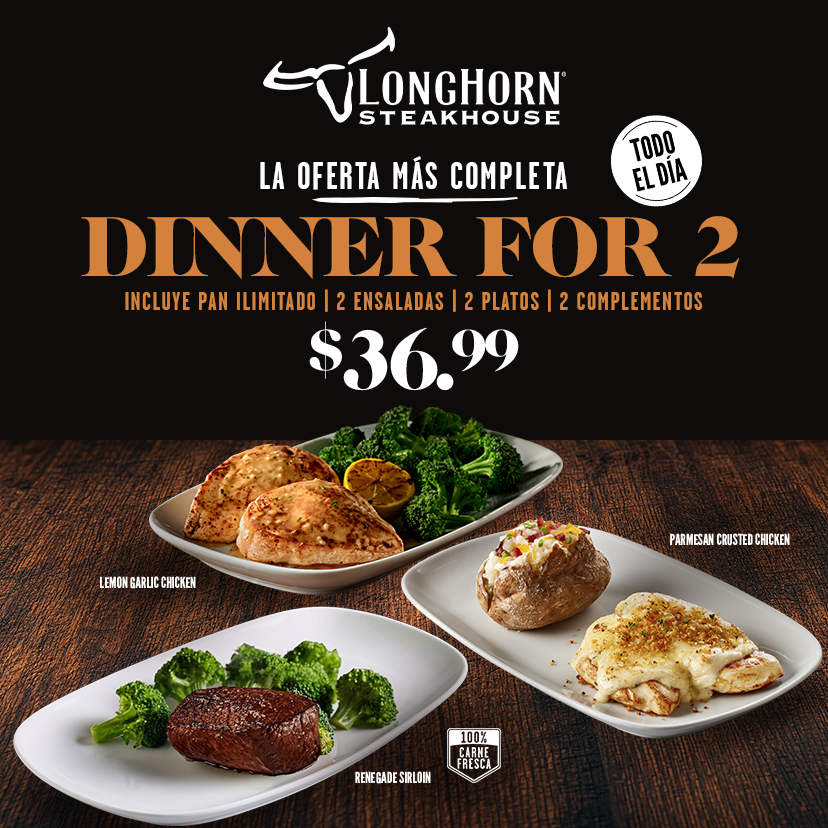 DINNER FOR 2 DINNER FOR 2