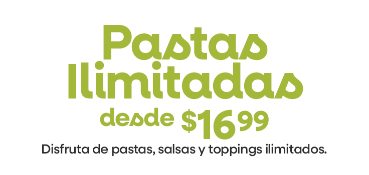 Para consumo en el restaurante. Por tiempo limitado.
