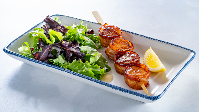 Bacon Wrapped Sea Scallops