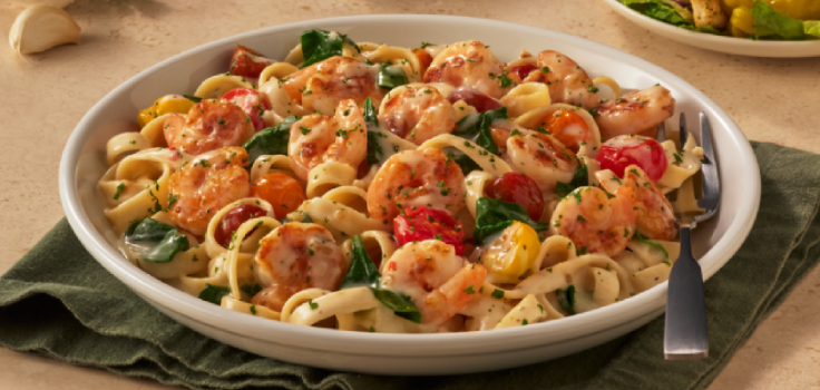 ¡NUEVO! Creamy Garlic con Camarones